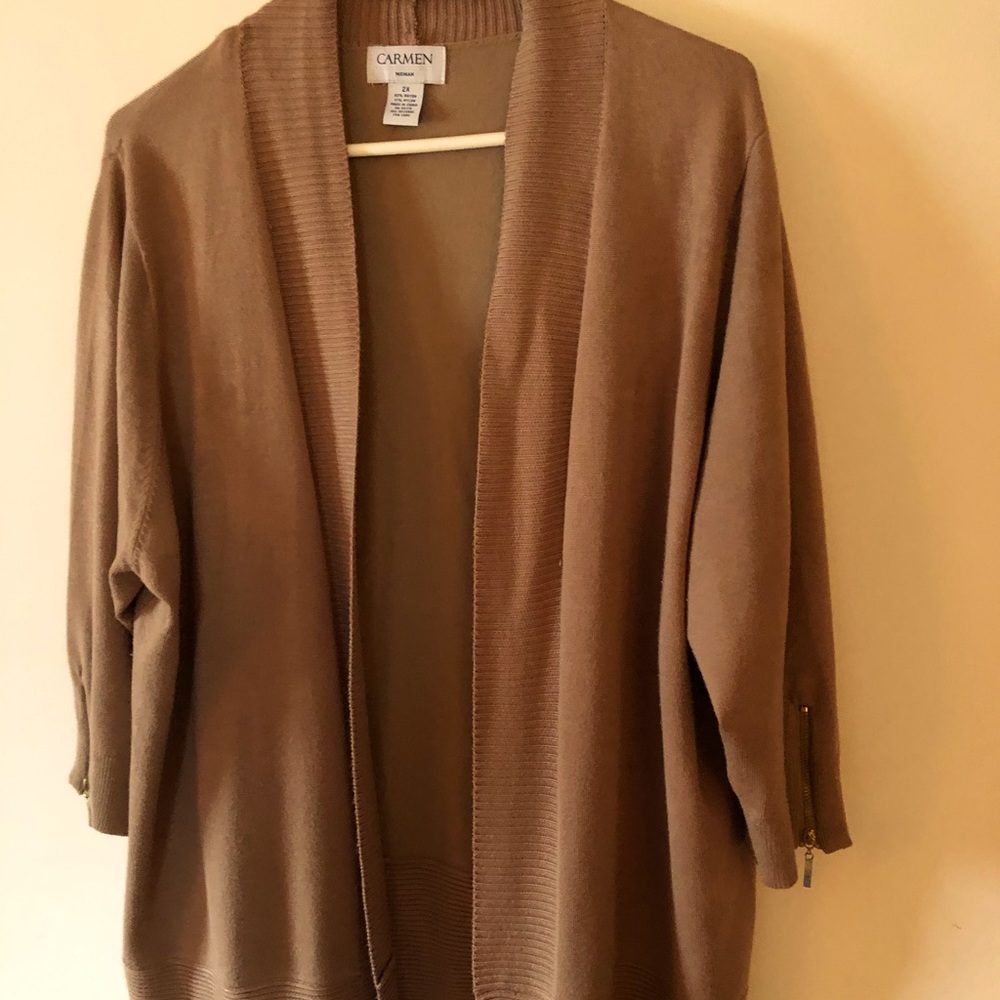 Camel color cardigan